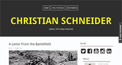 Desktop Screenshot of christianschneiderblog.com