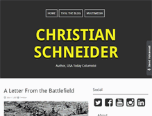 Tablet Screenshot of christianschneiderblog.com